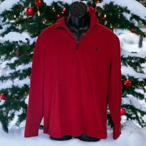 Polo by Ralph Lauren Pullover Sweater, Solid Red, Large L (P1123223-1)